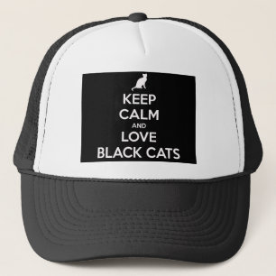 Love Black Cats Trucker Hat