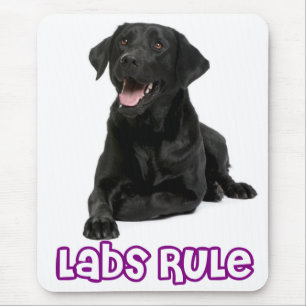 Love Black Labrador Retriever Puppy Dog Mousepad