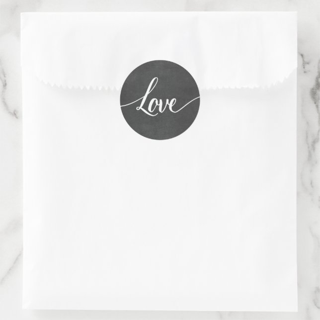 Love Black White Wedding Stickers (Bag)
