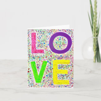 LOVE Blank Note Card