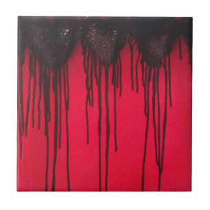 Love Bleeds Black Tile