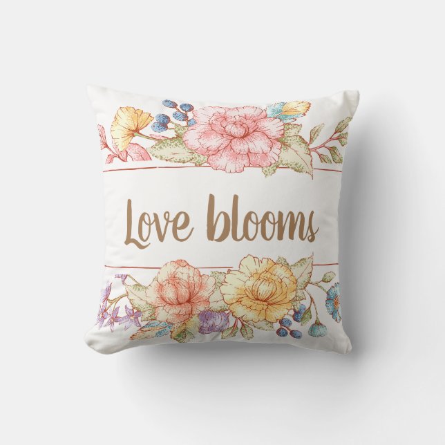 Love Blooms Cushion (Front)