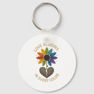 Love Blooms in Every Colour Key Ring