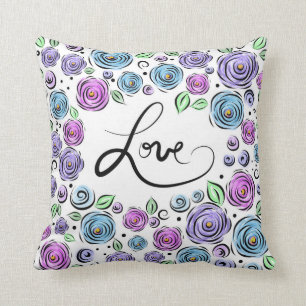 Love Blooms - Lavender Cushion