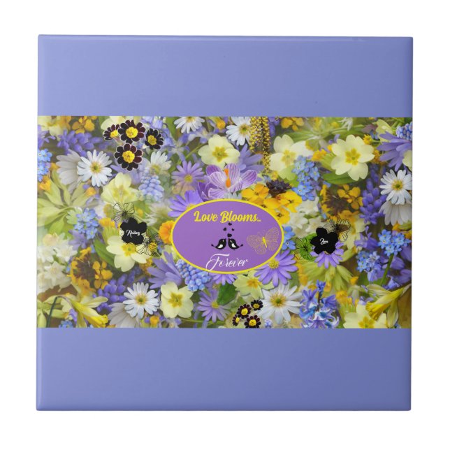 Love Blooms Tile (Front)