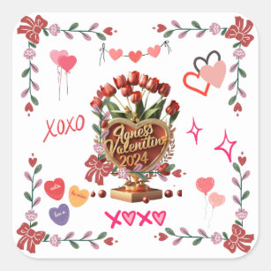 Love Blossoms Sticker : Romantic Valentine's Day