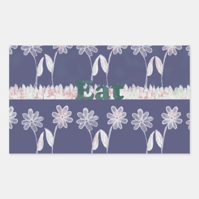 Love Blue Baby Shower colours Rectangular Sticker (Front)