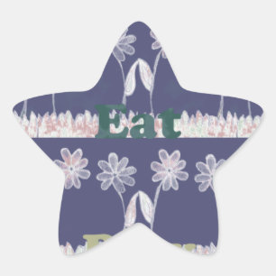 Love Blue Baby Shower colours Star Sticker