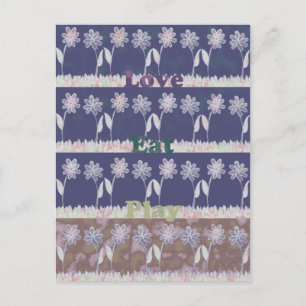 Love Blue Baby Shower Inspiration Quote colour Invitation Postcard