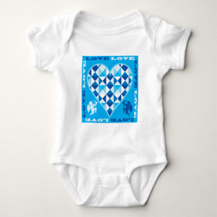 Love (Blue Diamond) Baby Bodysuit