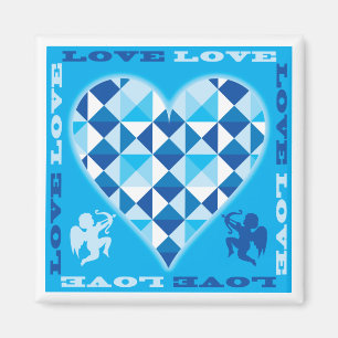 Love (Blue Diamond) Magnet
