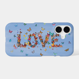 LOVE Blue Sky Butterflies   Inspirational Phone