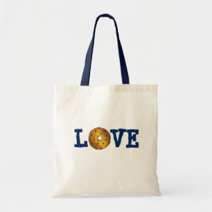 LOVE Blueberry Doughnut Doughnut Valentine's Day F Tote Bag