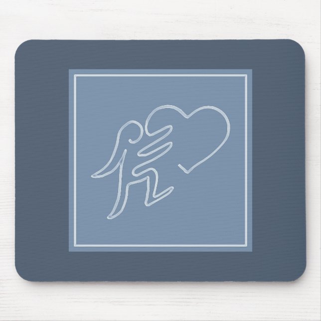 LOVE (BLUEBERRY) MOUSE MAT (Front)