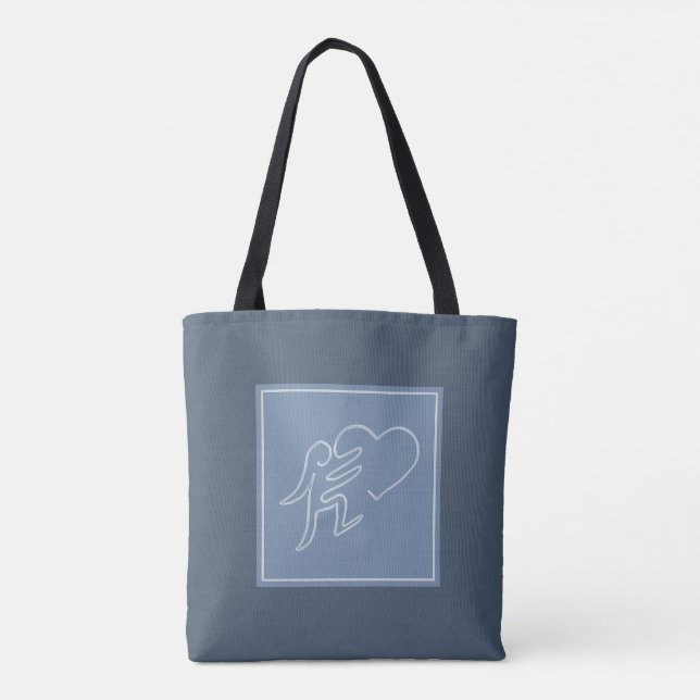 LOVE (BLUEBERRY) TOTE BAG (Back)