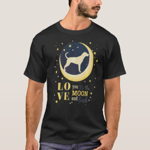 Love Bluetick Coonhound To The Moon T-Shirt