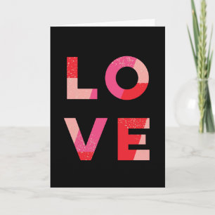 Love - bold modern greeting card