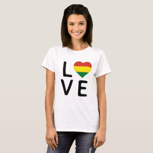 Love - Bolivia Flag T-Shirt