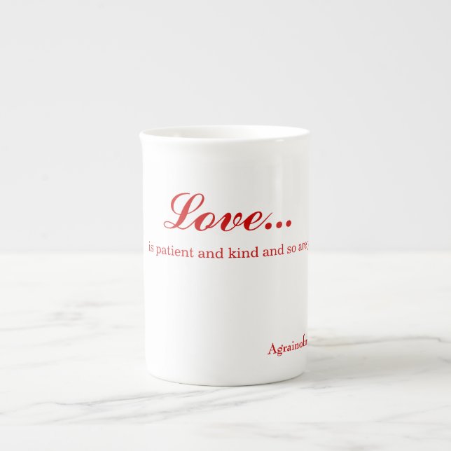 Love Bone China Mug (Front)