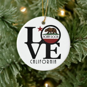LOVE Bonny Doon California Ceramic Tree Decoration