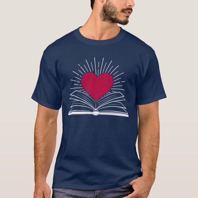 Love Book And Reading Book funny T-Shirt (Front)
