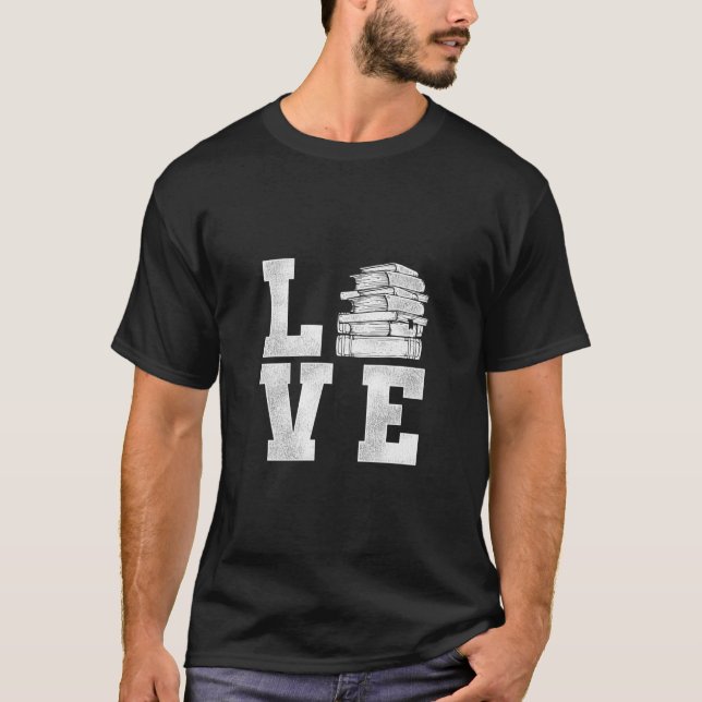 Love Book Reading T-Shirt (Front)