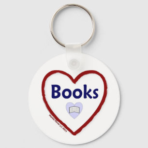 Love Books Key Ring