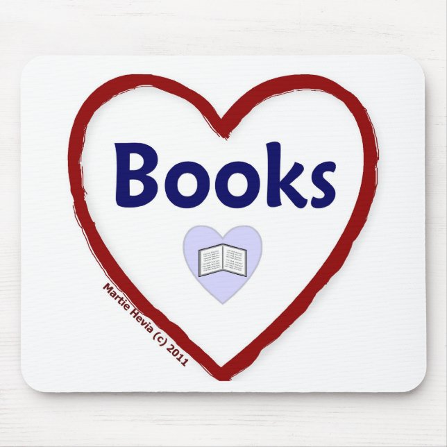 Love Books Mouse Mat (Front)