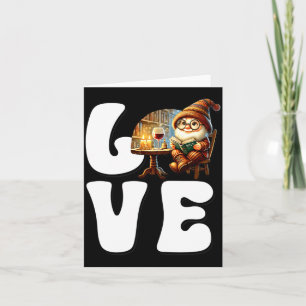 Love Books Teacher Gnome Graphic For Women And Win Card