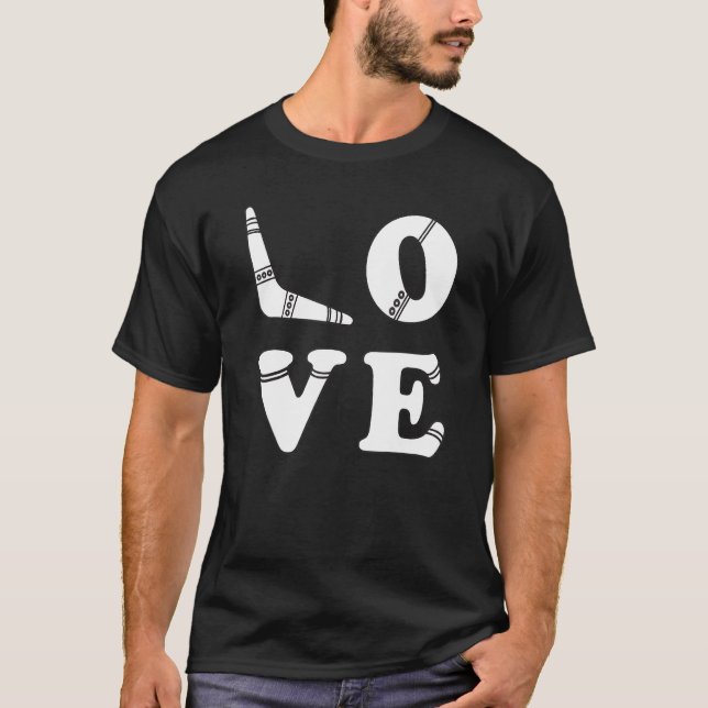 Love Boomerang Vintage Traditional Australian Boom T-Shirt (Front)