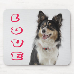 Love Border Collie Puppy Dog Mousepad