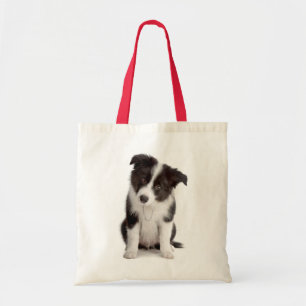 Love Border Collie Puppy Dog Tote Bag
