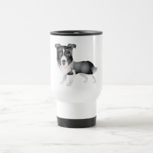 Love Border Collie Puppy Dog Travel Coffee Mug
