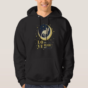 Love Boston Terrier Dog To The Moon Hoodie
