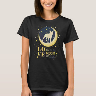 Love Boston Terrier Dog To The Moon T-Shirt
