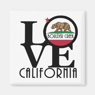 LOVE Boulder Creek California Magnet
