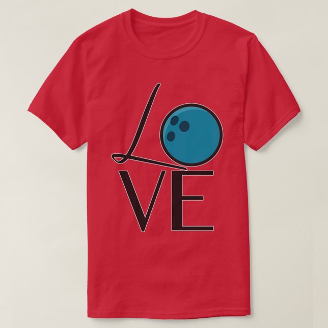 Love bowling Classic TShirt (Design Front)
