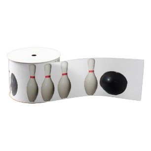 Love Bowling Ribbon Grosgrain Ribbon