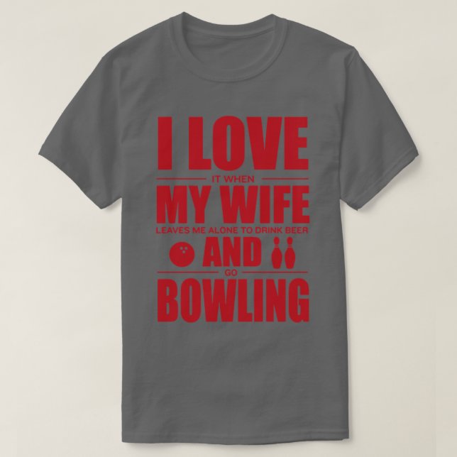 Love Bowling Wife Shirt  1  (Design Front)