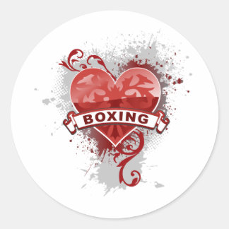 Love Boxing Classic Round Sticker