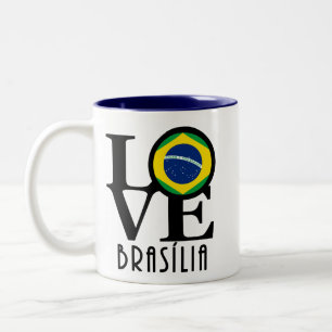 LOVE Brasília 11oz Two-Tone Coffee Mug