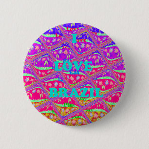 Love  Brazil.png 6 Cm Round Badge