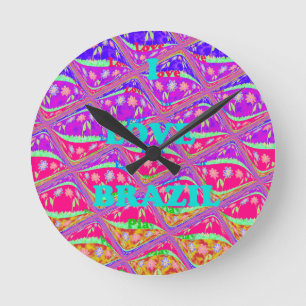 Love  Brazil.png Round Clock