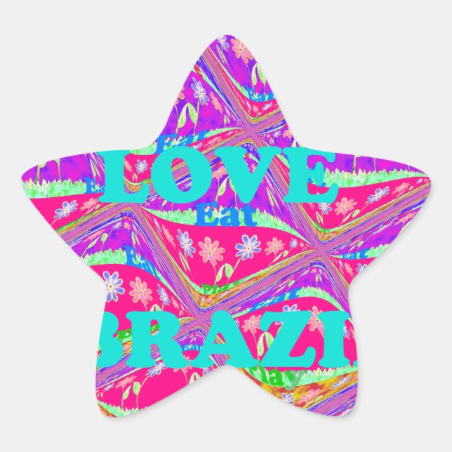 Love  Brazil.png Star Sticker (Front)