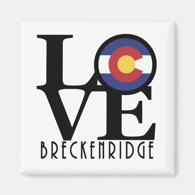 LOVE Breckenridge CO Magnet (Front)