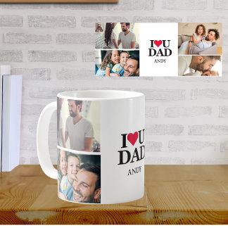 Love Brewed Daily – Custom Photo Mug for Dad