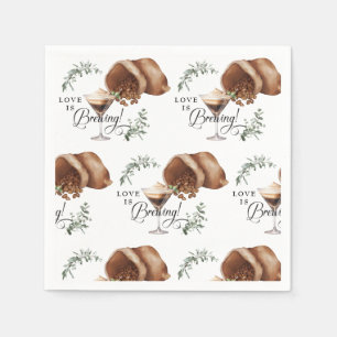Love Brewing Espresso Martini Bridal Shower Napkin