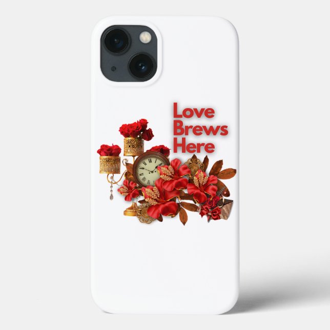 Love Brews Here Case-Mate iPhone Case (Back)