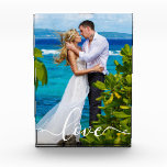 Love Bride Groom Your Wedding Photo Block<br><div class="desc">Love Wedding Bride and Groom Photo Block</div>