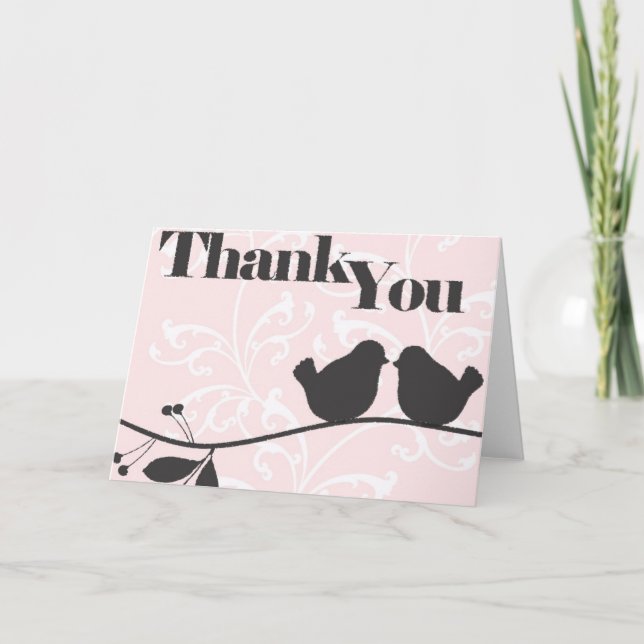 Love Brids Thank You Card (Front)